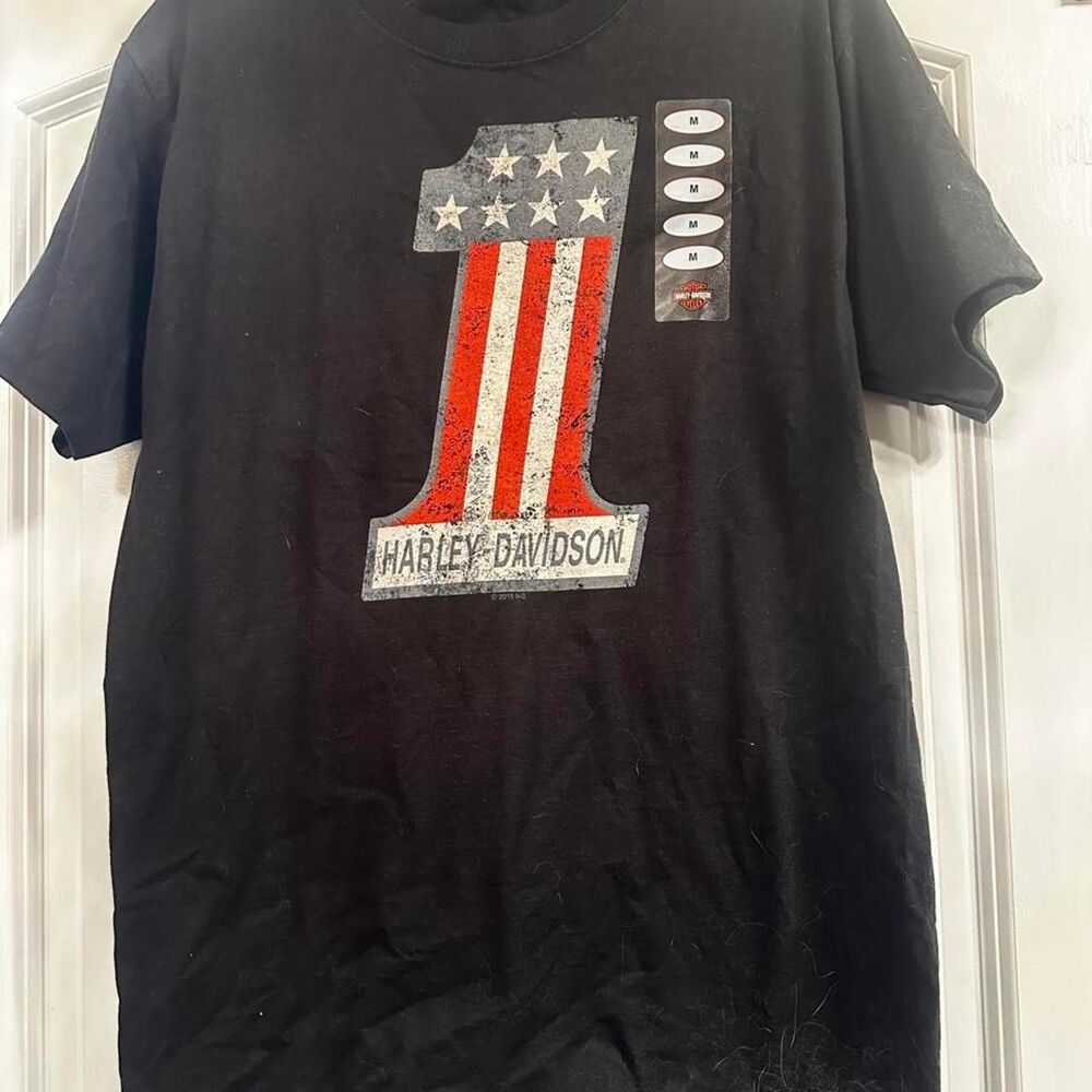 Harley-davidson Men's Black T-shirt